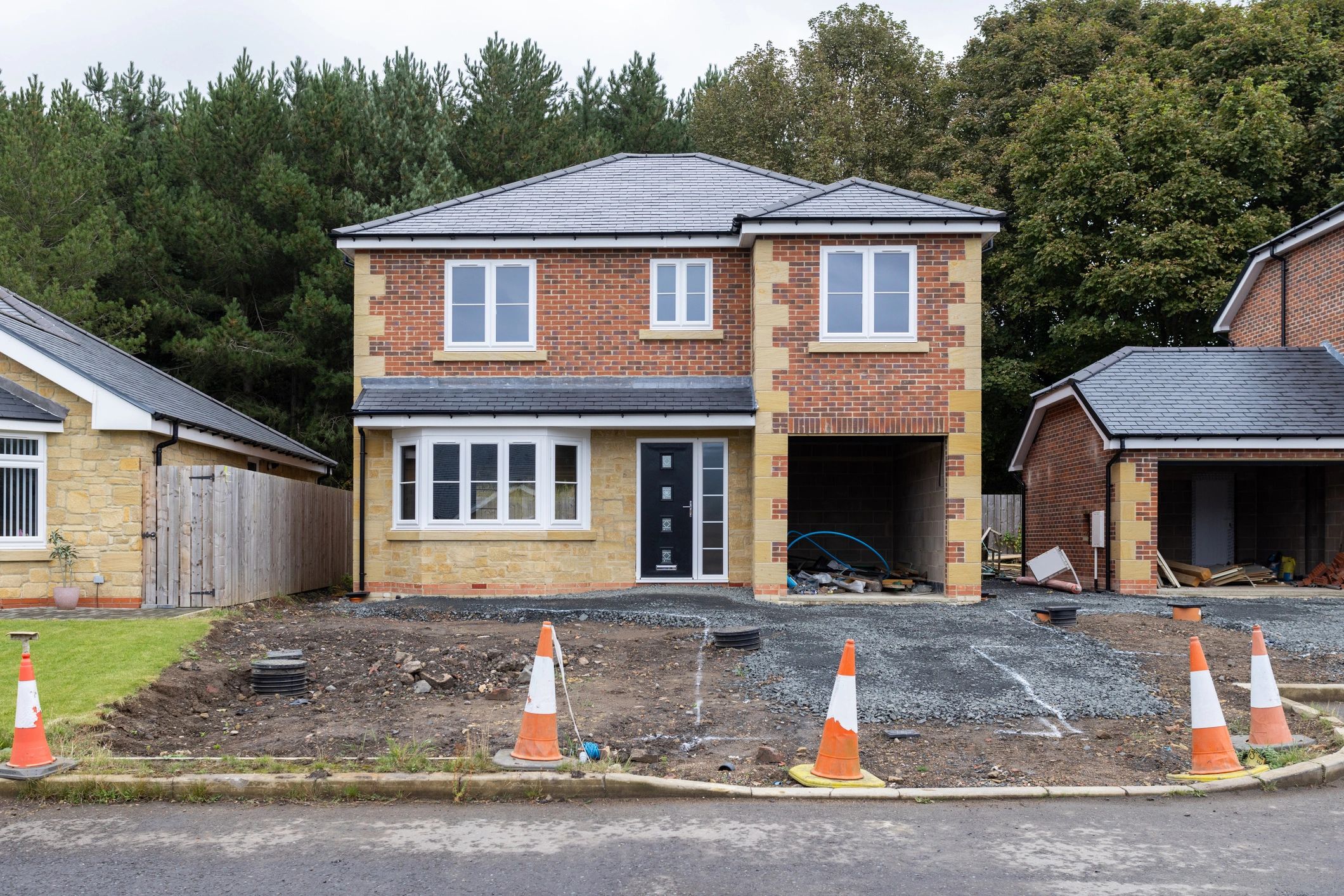 Exterior of a modest older house in decent shape